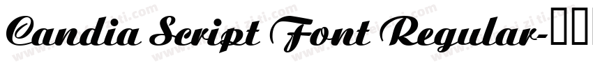 Candia Script Font Regular字体转换